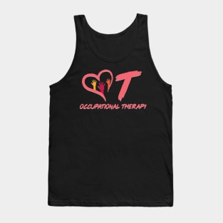 OT Heart Tee Occupational Therapy Therapist T-Shirt Gifts Tank Top